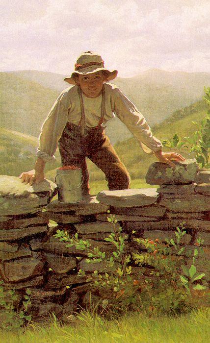 John George Brown The Berry Boy oil painting picture